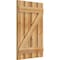 Ekena Millwork Spaced Board-n-Batten Shutters w/Z-Bar, Rough Sawn Western Red Cedar, 23W x 35H, PR RBS06Z23X035RWR - alternate 3